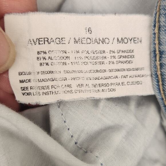 Gloria Vanderbilt Jeans Women’s 16 Blue Amanda Straight Denim Cotton Blend - Picture 8 of 16
